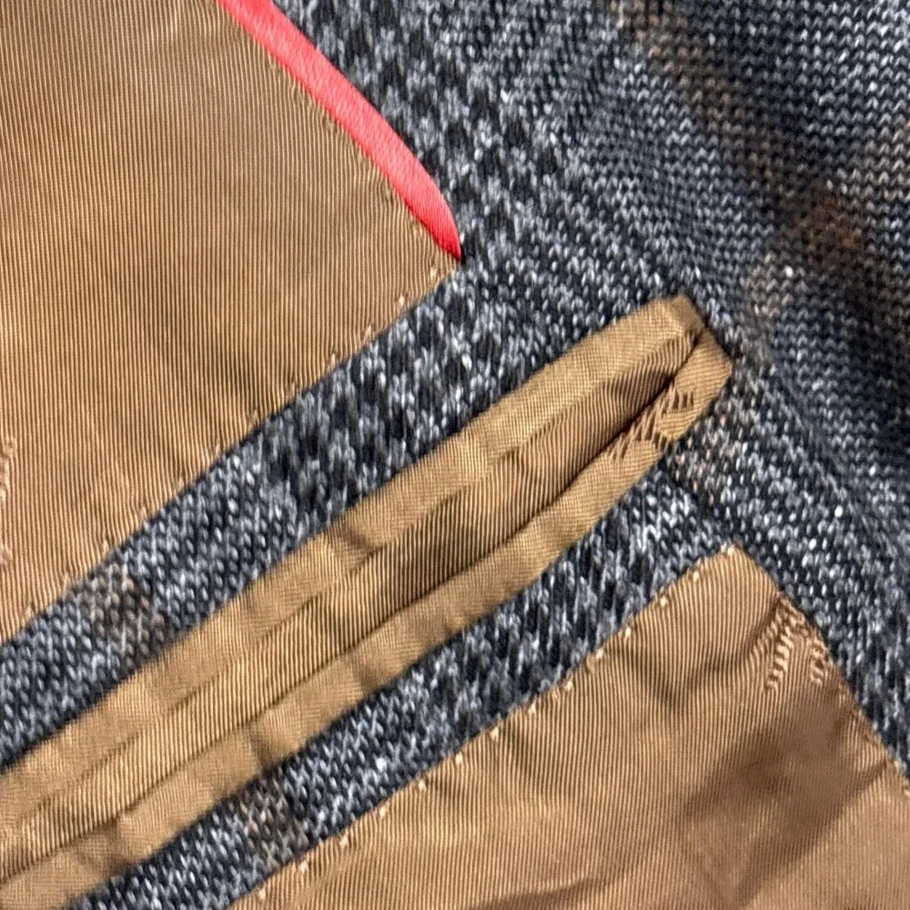 Isaia Sport Coat 44L Gray Glen Check Cashmere Silk Gregory Blazer 54 Italy